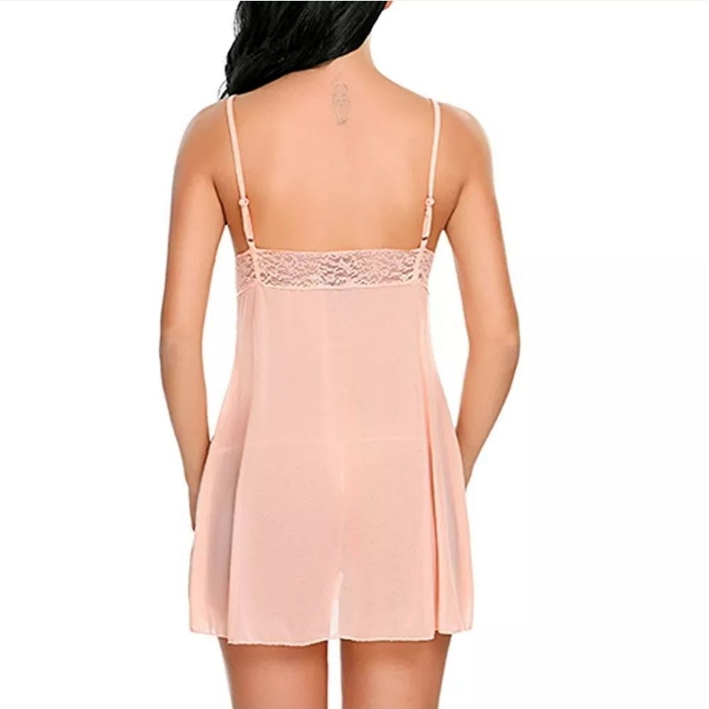 Sexy Lingerie For Women Babydoll Lace Chemise Sleepwear Underwear Dress Thong US - Picture 5 of 6